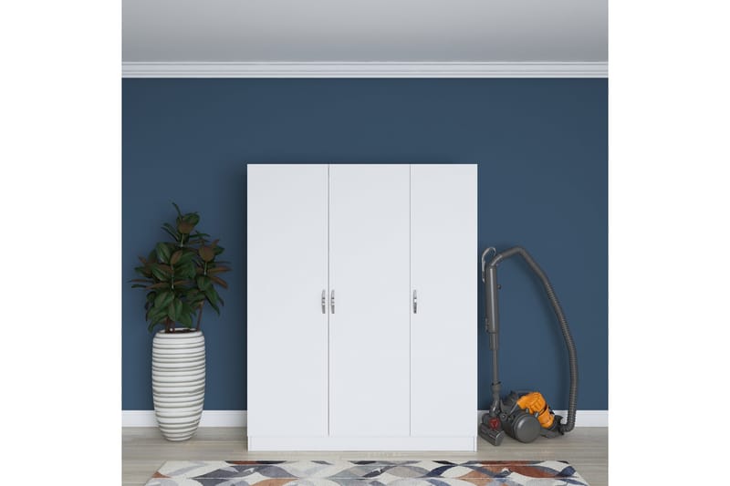 Ostin Garderobe 55x145 cm - Hvit - Oppbevaring - Klesoppbevaring - Garderober & garderobesystem
