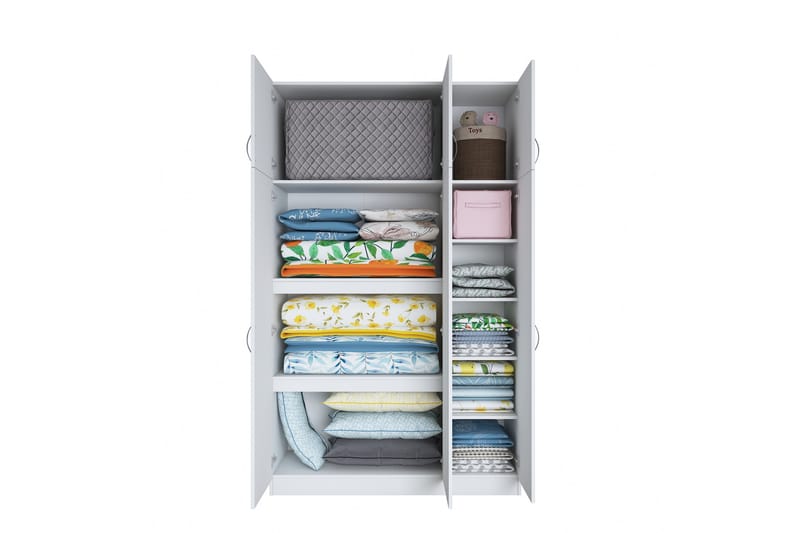Ostin Garderobe 6 Skap 55x145 cm - Hvit - Oppbevaring - Klesoppbevaring - Garderober & garderobesystem