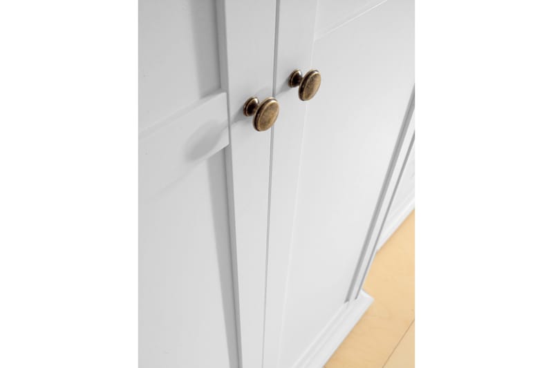 Paris Garderobe 96 cm 2 Dører - Hvit - Oppbevaring - Klesoppbevaring - Garderober & garderobesystem