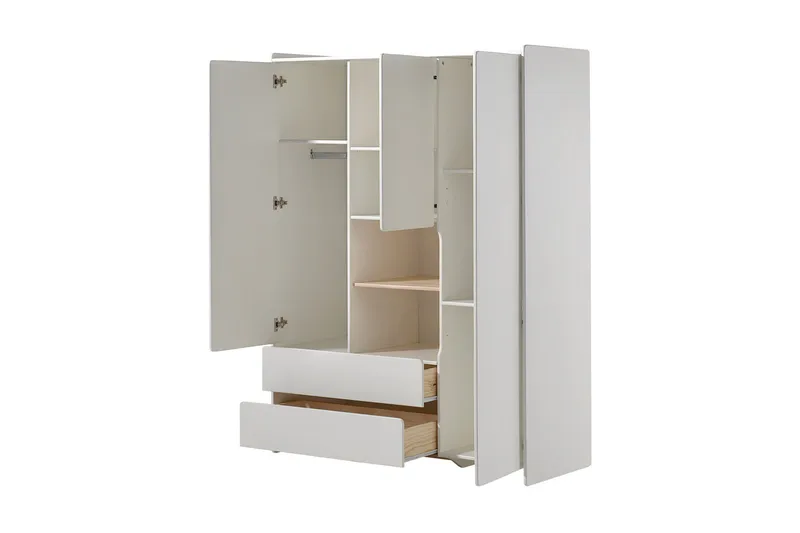 Penniman Garderobe - Hvit - Oppbevaring - Klesoppbevaring - Garderober & garderobesystem