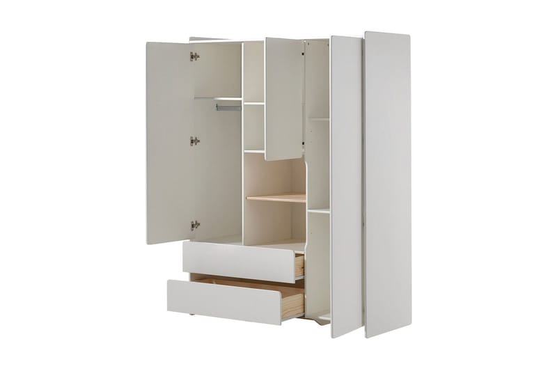 Penniman Garderobe - Hvit - Oppbevaring - Klesoppbevaring - Garderober & garderobesystem