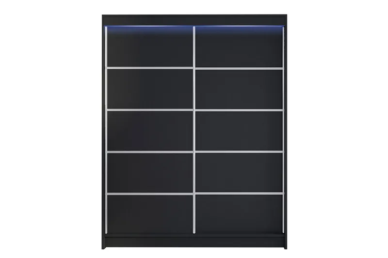 Pickering Garderobe 150x200 cm - Svart - Oppbevaring - Klesoppbevaring - Garderober & garderobesystem