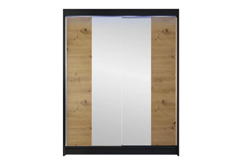 Pickering Garderobe Med Speil 150x200 cm, Brun