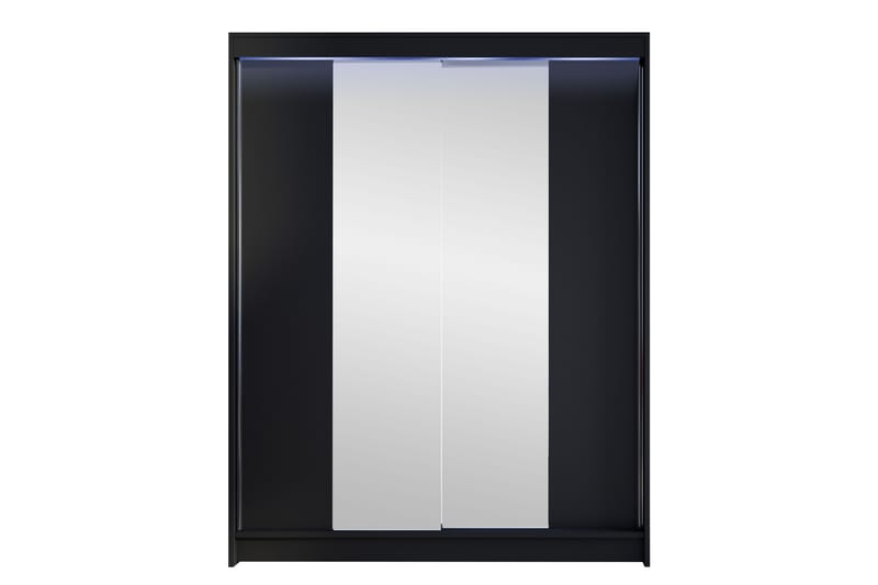 Pickering Garderobe Med Speil 150x200 cm - Brun - Oppbevaring - Klesoppbevaring - Garderober & garderobesystem