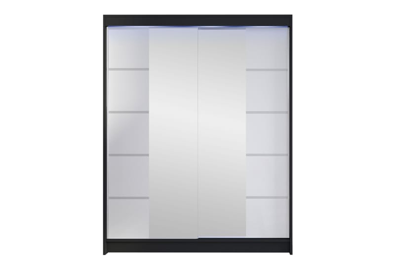 Pickering Garderobe Med Speil 150x200 cm - Brun - Oppbevaring - Klesoppbevaring - Garderober & garderobesystem
