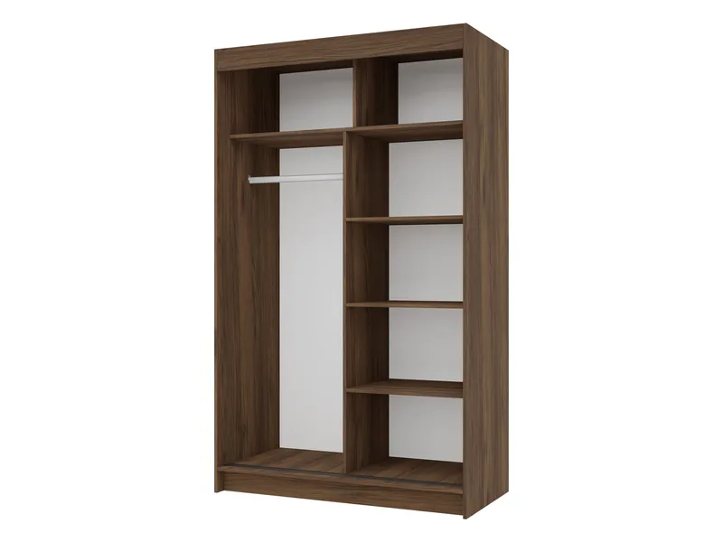 Piedras garderobe 120x200 cm - Brun - Oppbevaring - Klesoppbevaring - Garderober & garderobesystem - Garderobeskap & klesskap