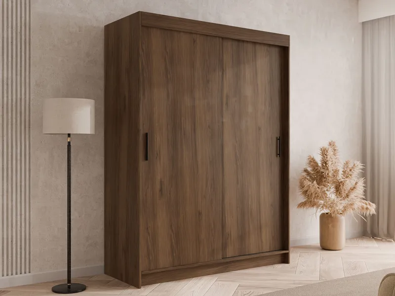 Piedras garderobe 150x200 cm - Brun - Oppbevaring - Klesoppbevaring - Garderober & garderobesystem - Garderobeskap & klesskap