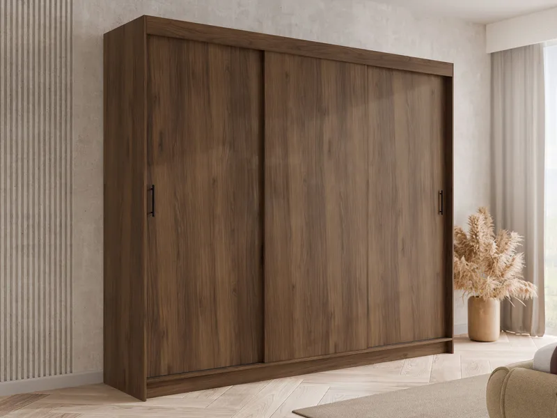 Piedras garderobe 250x215 cm - Brun - Oppbevaring - Klesoppbevaring - Garderober & garderobesystem - Garderobeskap & klesskap