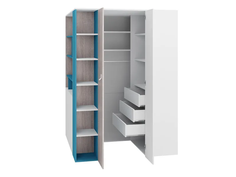 Planeta Garderobeskap - Oppbevaring - Klesoppbevaring - Garderober & garderobesystem - Hjørnegarderobe