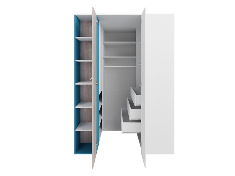 Planeta Garderobeskap - Oppbevaring - Klesoppbevaring - Garderober & garderobesystem - Hjørnegarderobe