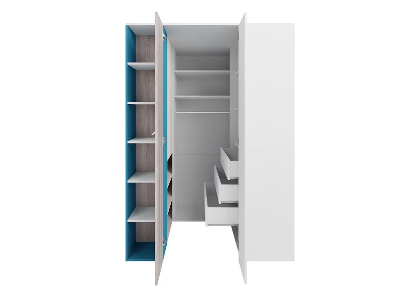 Planeta Garderobeskap - Oppbevaring - Klesoppbevaring - Garderober & garderobesystem - Hjørnegarderobe