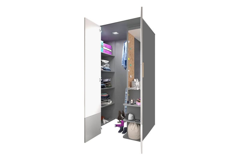 Pok Garderobe 130x93x193 cm - Oppbevaring - Klesoppbevaring - Garderober & garderobesystem