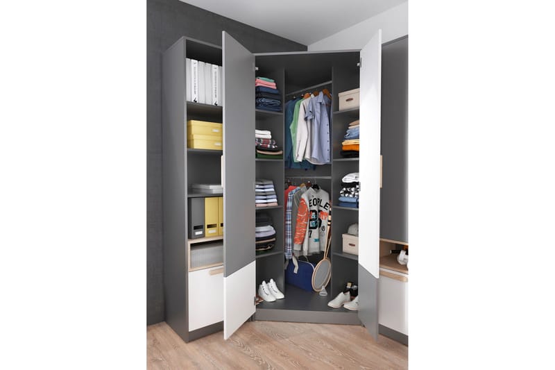 Pok Garderobe 95x95x193 cm - Oppbevaring - Klesoppbevaring - Garderober & garderobesystem