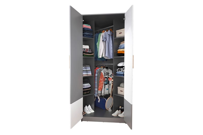 Pok Garderobe 95x95x193 cm - Oppbevaring - Klesoppbevaring - Garderober & garderobesystem