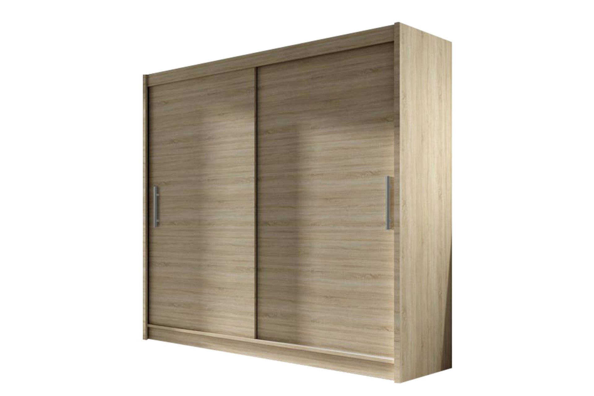 Prag Garderobe 180 cm Skyvedører - Eik - Oppbevaring - Klesoppbevaring - Garderober & garderobesystem