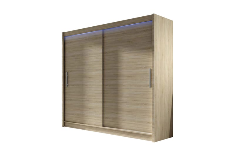 Prag Garderobe 180x57x215 cm - Beige - Oppbevaring - Klesoppbevaring - Garderober & garderobesystem