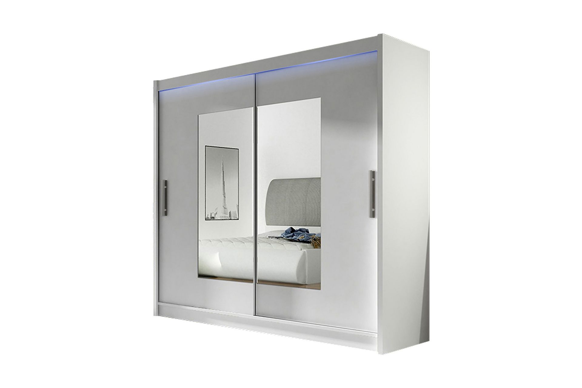 Prag Garderobe 180x57x215 cm - Hvit - Oppbevaring - Klesoppbevaring - Garderober & garderobesystem