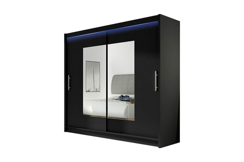 Prag Garderobe 180x57x215 cm, Hvit