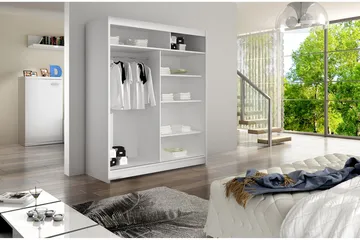 Presto Garderobe 58x150 cm - Svart - Oppbevaring - Klesoppbevaring - Garderober & garderobesystem
