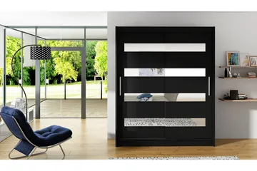Presto Garderobe 58x150 cm - Svart - Oppbevaring - Klesoppbevaring - Garderober & garderobesystem