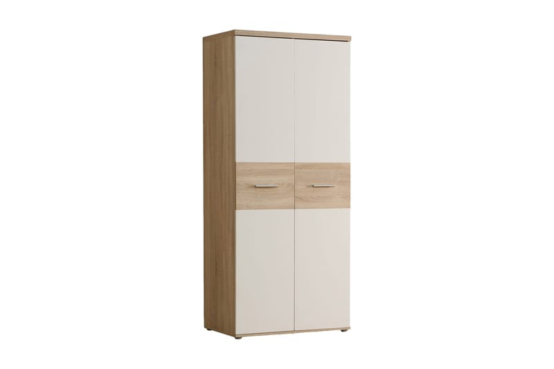 Priesmeyer Garderobe 80x189 cm - Brun/Hvit - Oppbevaring - Klesoppbevaring - Garderober & garderobesystem