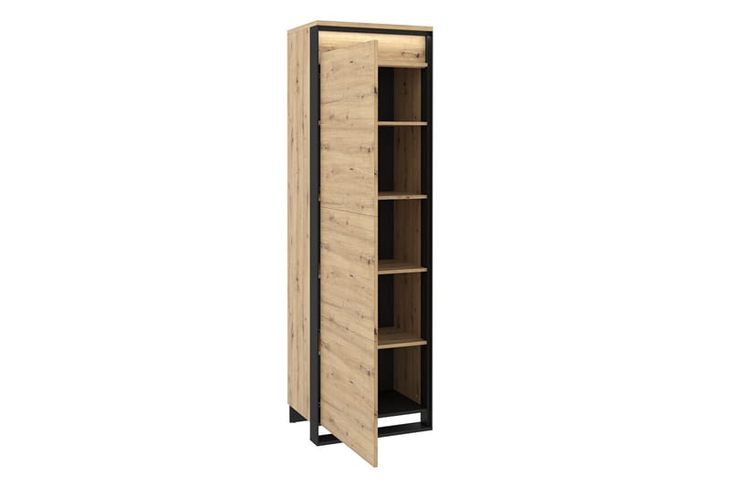 Quant Garderobe 41x60 cm - Eik/Svart - Oppbevaring - Klesoppbevaring - Garderober & garderobesystem