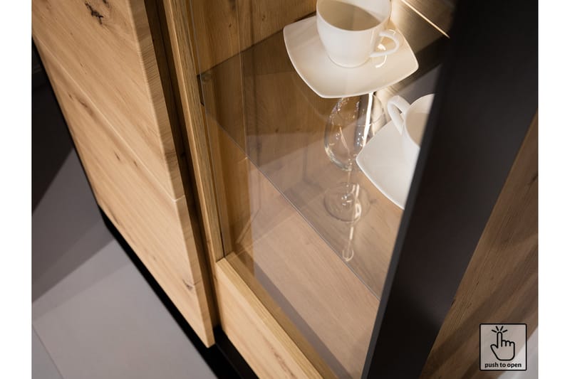 Quant Garderobe 50x95 cm - Eik/Svart - Oppbevaring - Klesoppbevaring - Garderober & garderobesystem