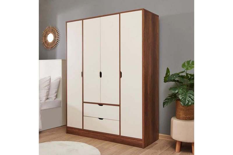 Ranko Garderobe 140x182 cm - Multifarget - Oppbevaring - Klesoppbevaring - Garderober & garderobesystem