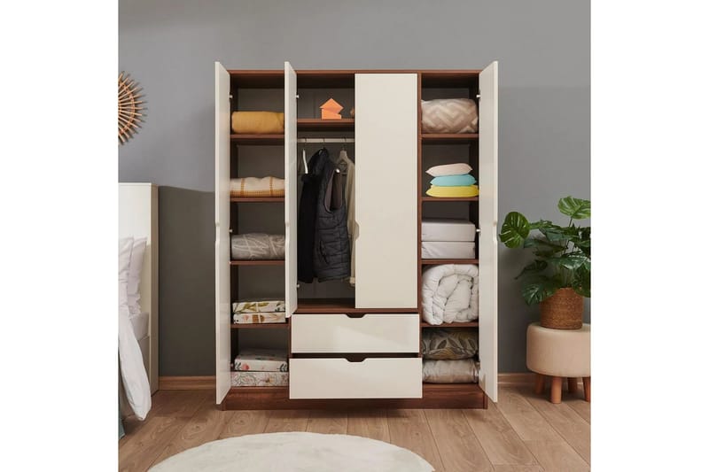 Ranko Garderobe 140x182 cm - Multifarget - Oppbevaring - Klesoppbevaring - Garderober & garderobesystem