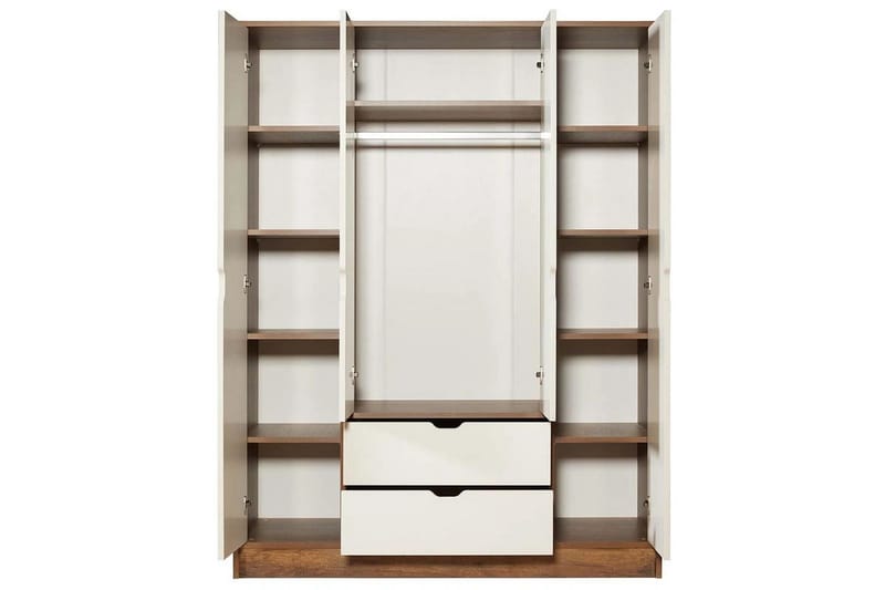 Ranko Garderobe 140x182 cm - Multifarget - Oppbevaring - Klesoppbevaring - Garderober & garderobesystem