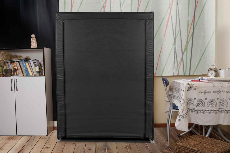 Andifli Garderobe 102x146 cm - Svart - Oppbevaring - Klesoppbevaring - Garderober & garderobesystem - Reisegarderobe
