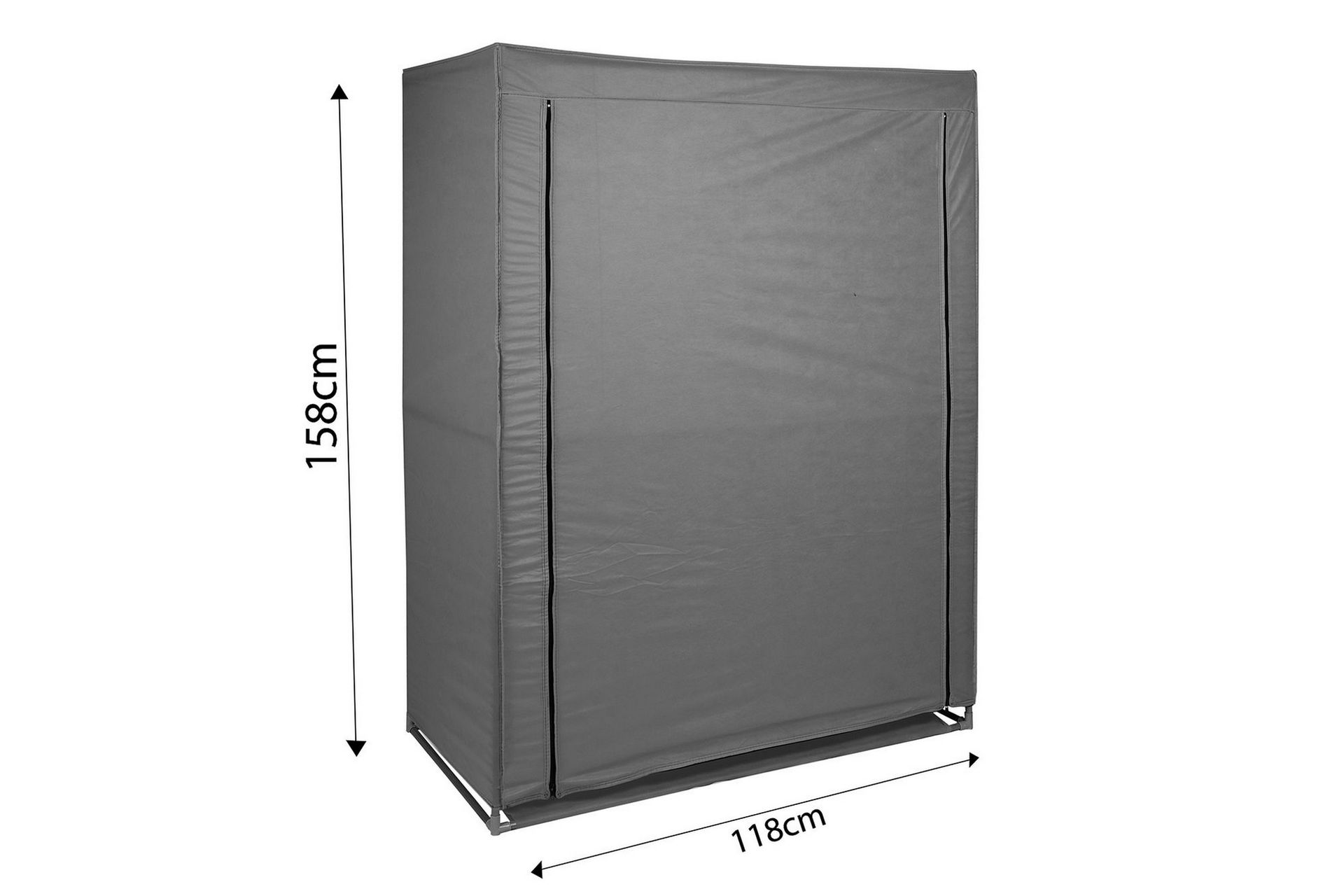 Andifli Oppbevaringspose 118x158 cm - Grå - Oppbevaring - Klesoppbevaring - Garderober & garderobesystem - Reisegarderobe