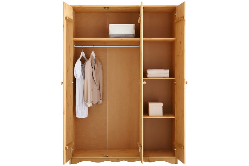 Naoki Garderobe 127 cm - Brun - Oppbevaring - Klesoppbevaring - Garderober & garderobesystem - Reisegarderobe