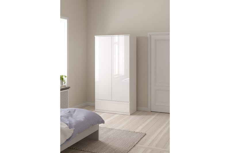 Salomns Garderobe 99x201 cm - Hvit - Oppbevaring - Klesoppbevaring - Garderober & garderobesystem