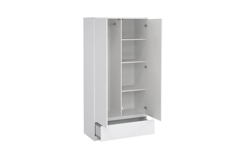 Salomns Garderobe 99x201 cm - Hvit - Oppbevaring - Klesoppbevaring - Garderober & garderobesystem