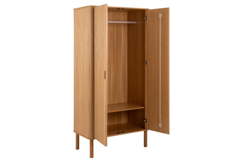 Samay Garderobe 100x200 cm - Natur - Oppbevaring - Klesoppbevaring - Garderober & garderobesystem