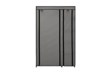 Sammenleggbar garderobe grå 110x45x175 cm stoff - Oppbevaring - Klesoppbevaring - Garderober & garderobesystem