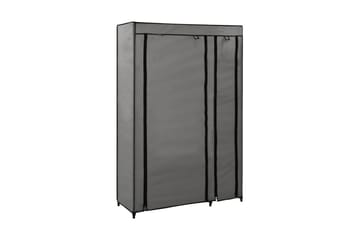 Sammenleggbar garderobe grå 110x45x175 cm stoff - Oppbevaring - Klesoppbevaring - Garderober & garderobesystem