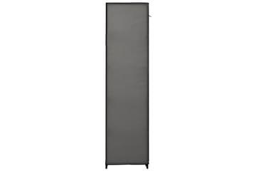 Sammenleggbar garderobe grå 110x45x175 cm stoff - Oppbevaring - Klesoppbevaring - Garderober & garderobesystem