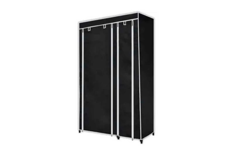 Sammenleggbar garderobe svart 110 x 45 x 175 cm - Oppbevaring - Klesoppbevaring - Garderober & garderobesystem