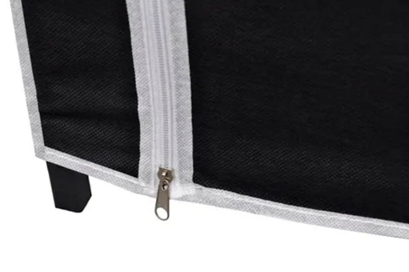 Sammenleggbar garderobe svart 110 x 45 x 175 cm - Oppbevaring - Klesoppbevaring - Garderober & garderobesystem