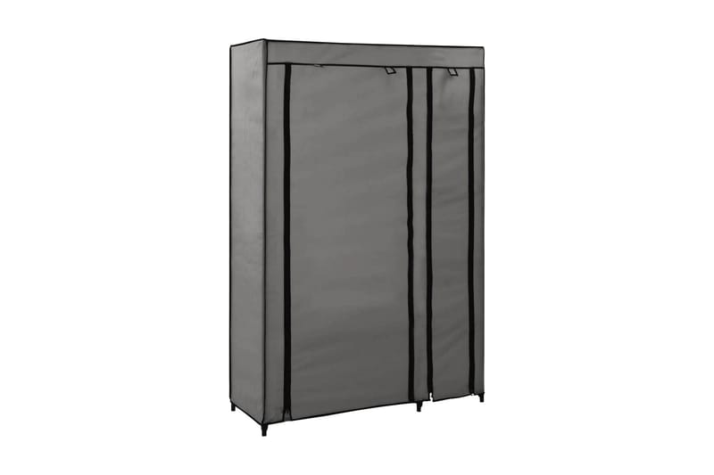 Sammenleggbare garderober 2 stk grå 110x45x175 cm stoff - Oppbevaring - Klesoppbevaring - Garderober & garderobesystem