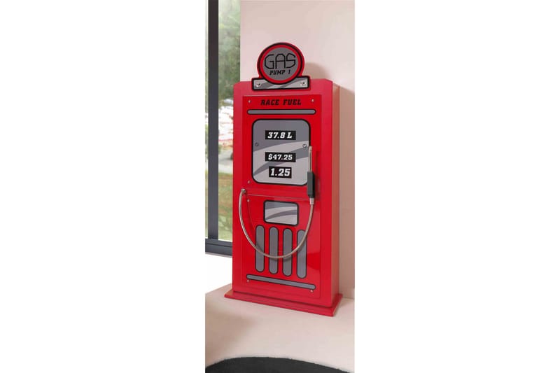 Santacruz Garderobe Bensinstasjon - Rød - Oppbevaring - Klesoppbevaring - Garderober & garderobesystem