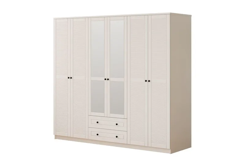 Savon Garderobesskåp 210x210 cm - Matt Hvit - Oppbevaring - Klesoppbevaring - Garderober & garderobesystem - Garderobeskap & klesskap