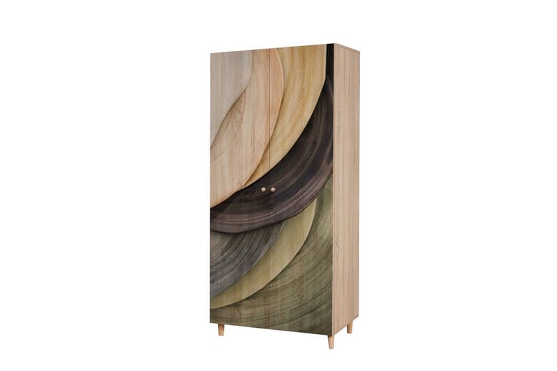 Selalesi Garderobe 90x192 cm - Natur - Oppbevaring - Klesoppbevaring - Garderober & garderobesystem - Garderobeskap & klesskap