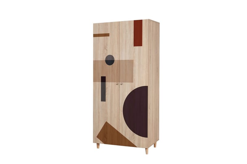 Selalesi Garderobe 90x192 cm - Natur - Oppbevaring - Klesoppbevaring - Garderober & garderobesystem