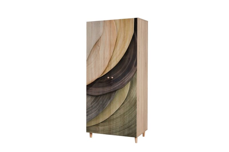 Selalesi Garderobe 90x192 cm - Natur - Oppbevaring - Klesoppbevaring - Garderober & garderobesystem