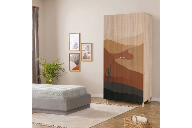 Selalesi Garderobesskåp 90x192 cm - Oppbevaring - Klesoppbevaring - Garderober & garderobesystem - Garderobeskap & klesskap