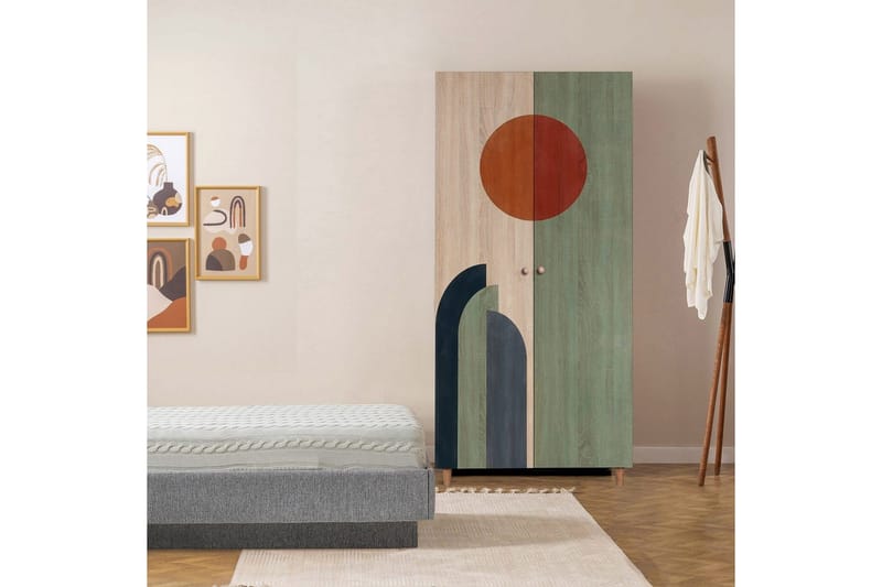 Selalesi Garderobesskåp 90x192 cm - Oppbevaring - Klesoppbevaring - Garderober & garderobesystem - Garderobeskap & klesskap