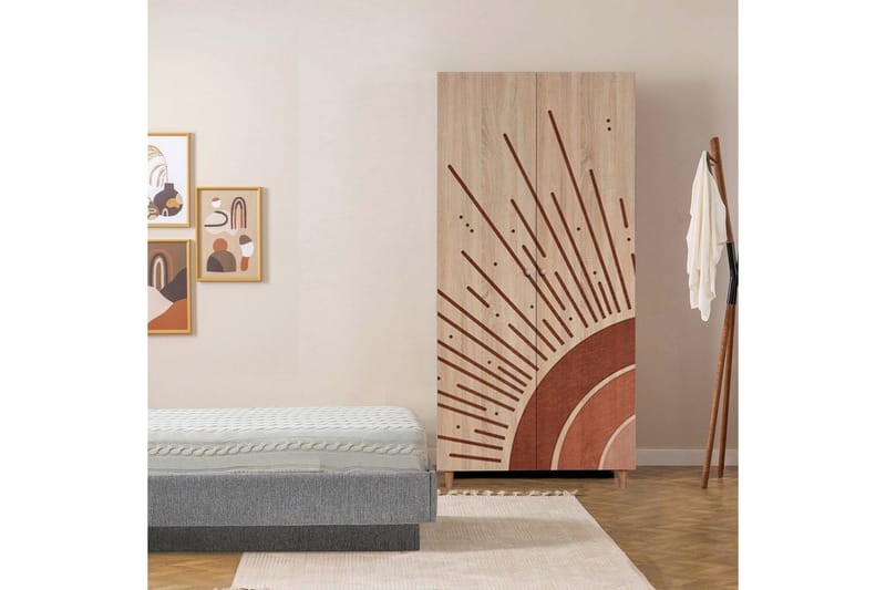 Selalesi Garderobesskåp 90x192 cm - Oppbevaring - Klesoppbevaring - Garderober & garderobesystem - Garderobeskap & klesskap